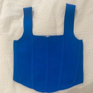 Blue Corset Top
